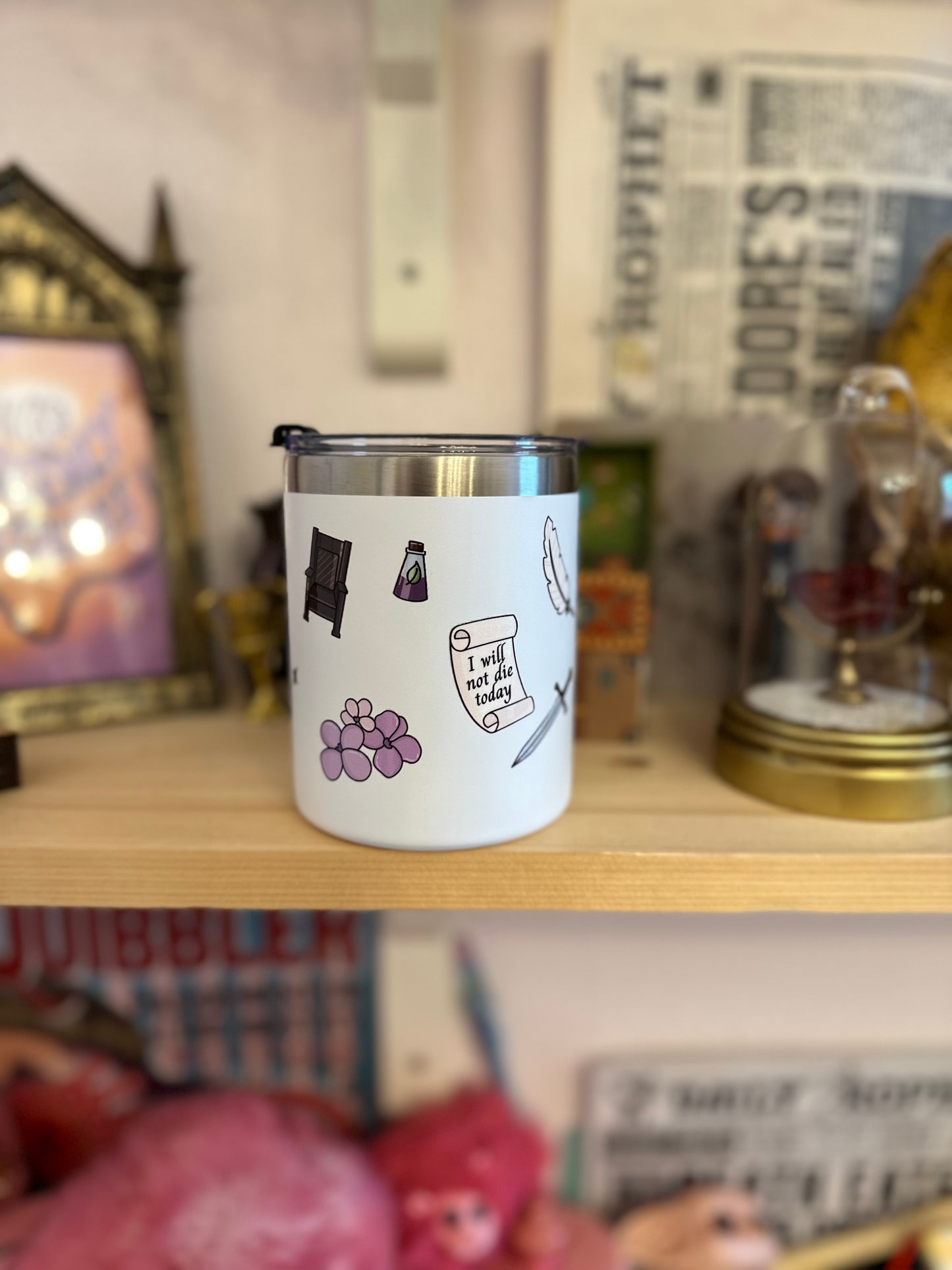 Amoureux des livres fantastiques - tasse acier inoxydable - 12 Oz