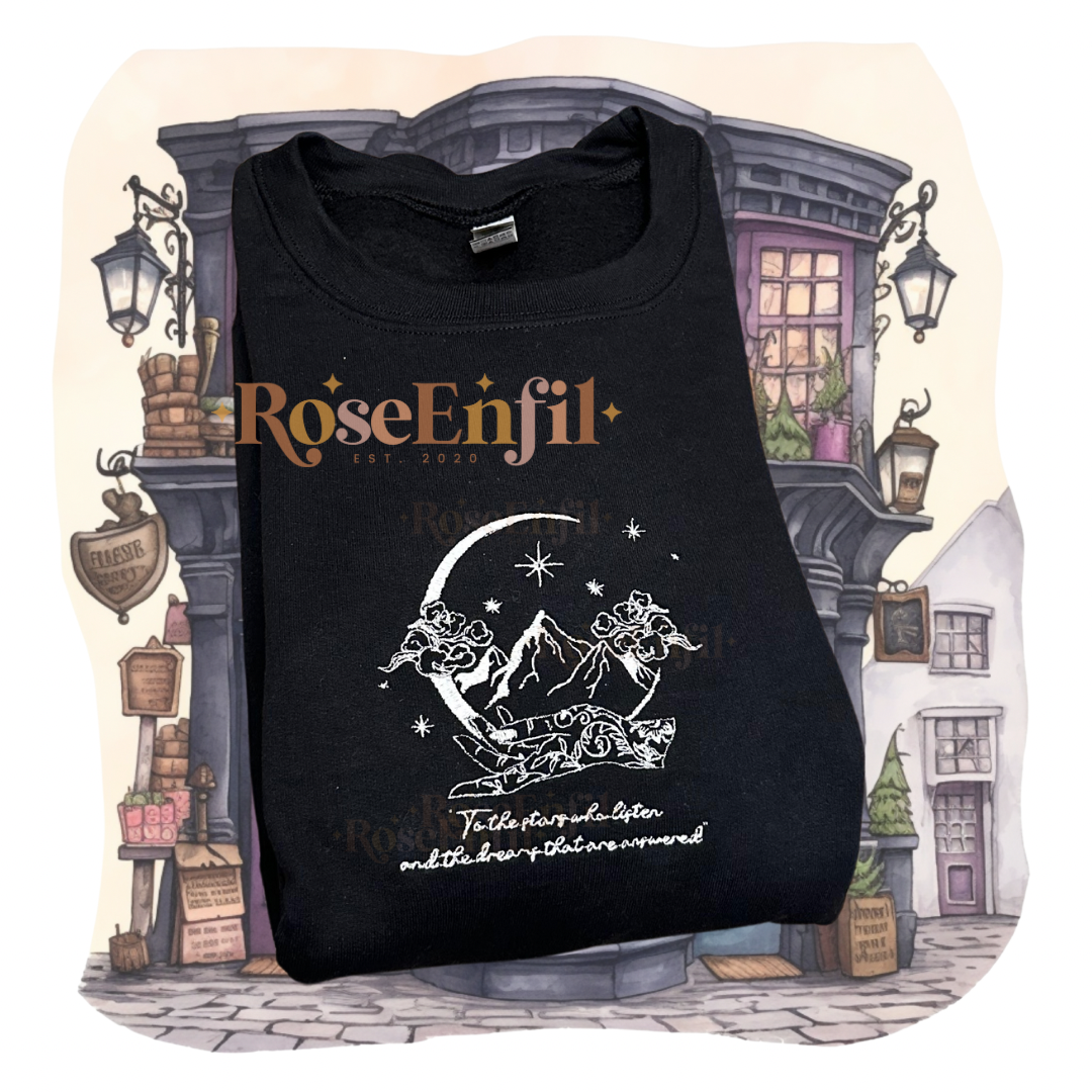 Étoiles et rêves ✨ Édition livres fantastiques - Broderie