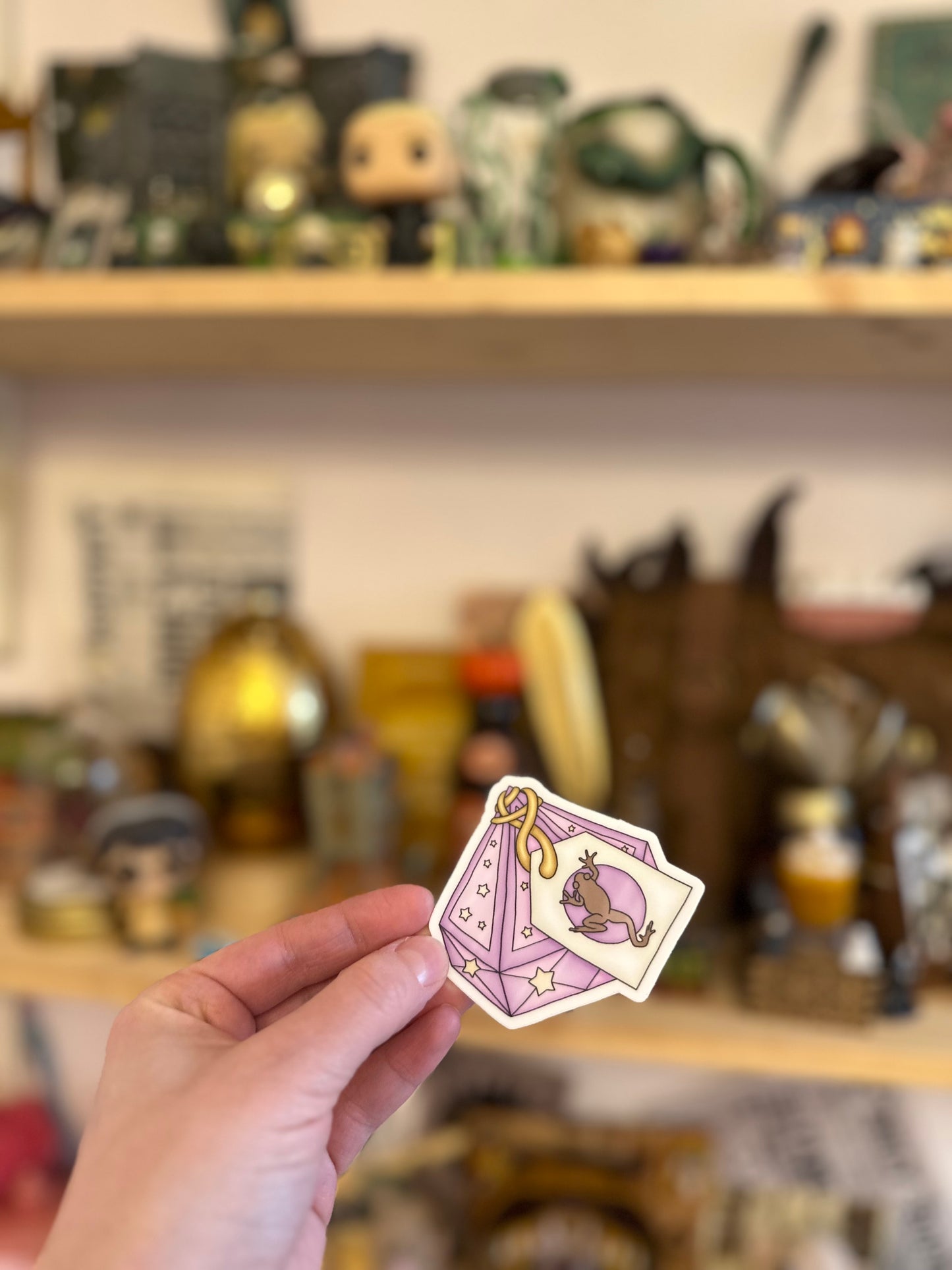 Autocollant stickers - Grenouille en chocolat 🍫 - résistant à l'eau