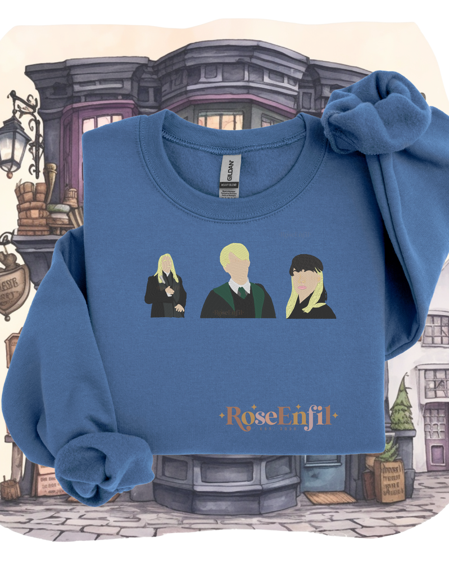 Famille Sang-Pur - Drago (Draco) Lucius Narcissa - Collection broderie magique - Plusieurs couleurs