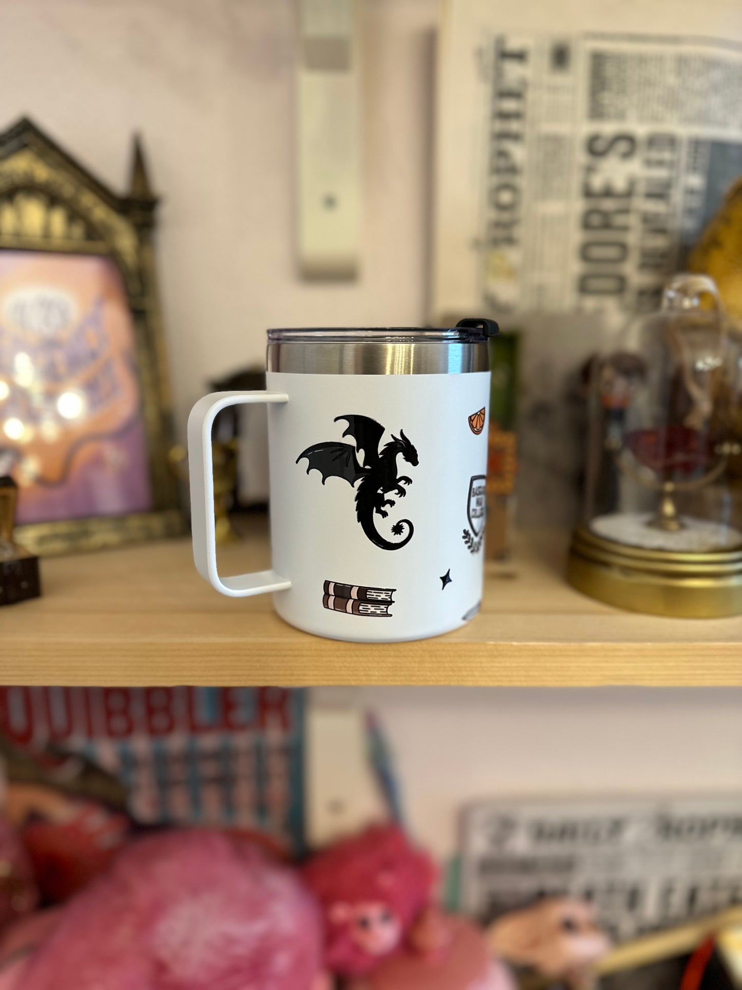 Amoureux des livres fantastiques - tasse acier inoxydable - 12 Oz