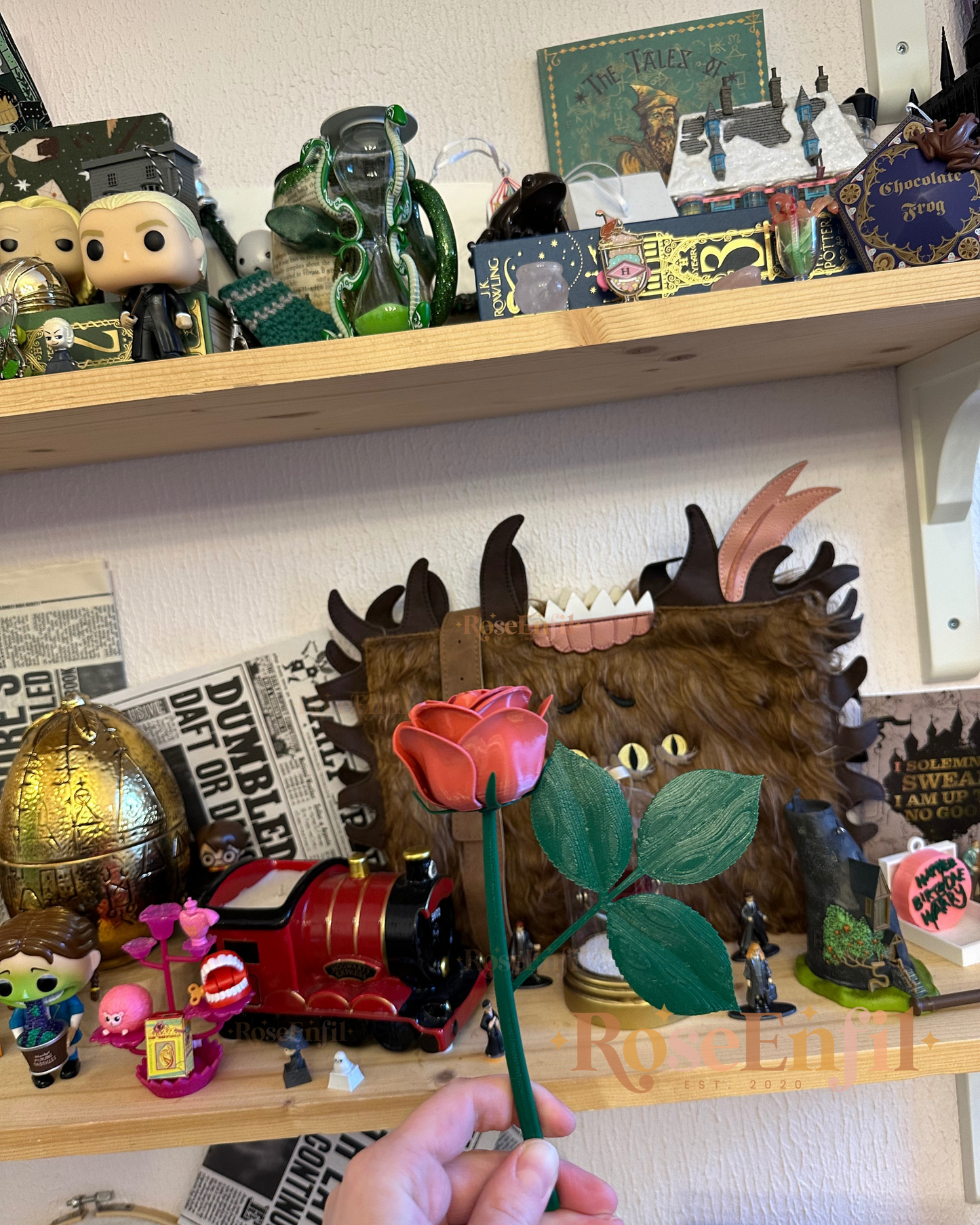 Rose décorative - Collection décor - Impression 3D - Plusieurs couleurs