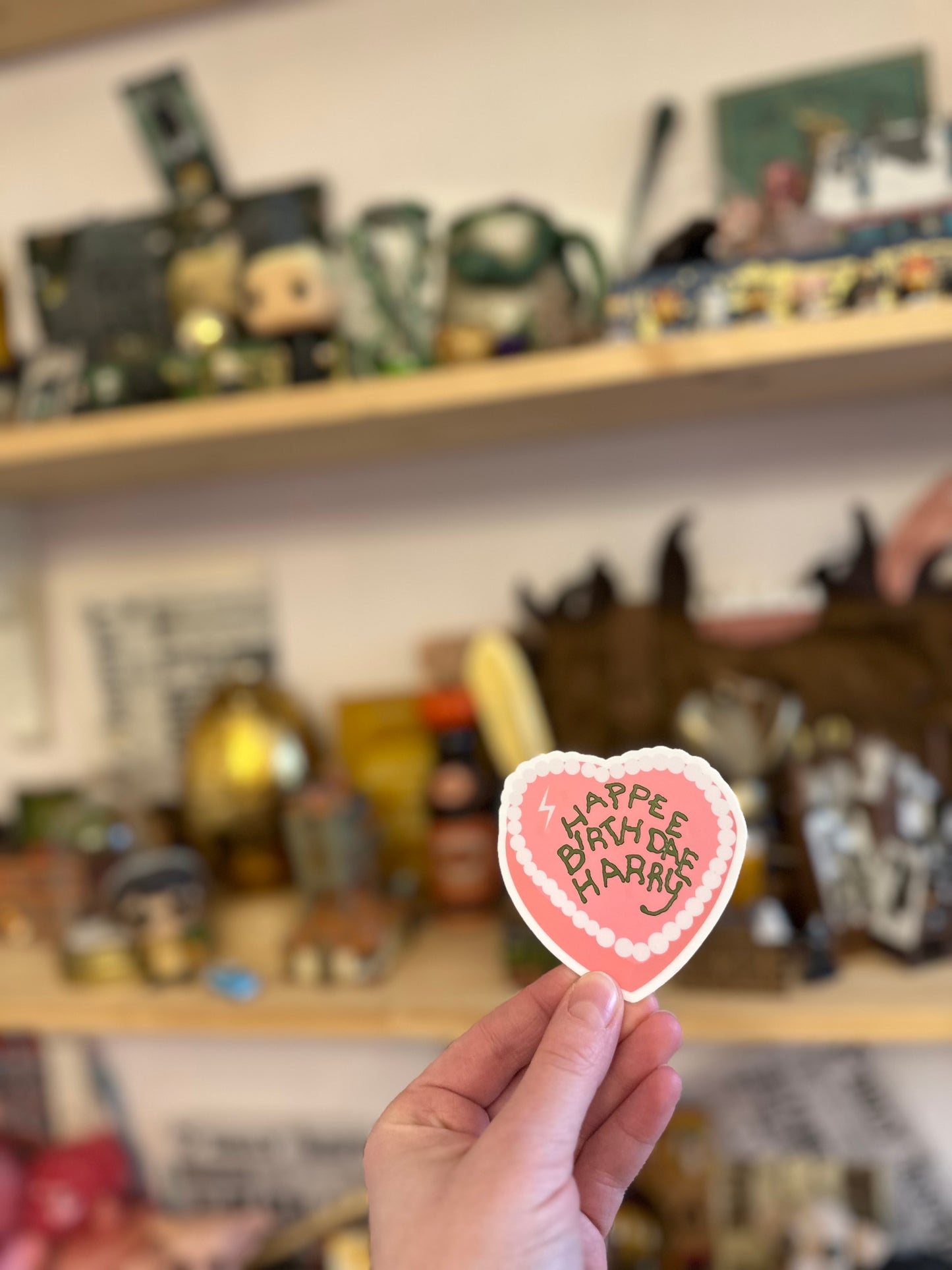 Autocollant sticker - Gâteau d'anniversaire Harry - résistant à l'eau