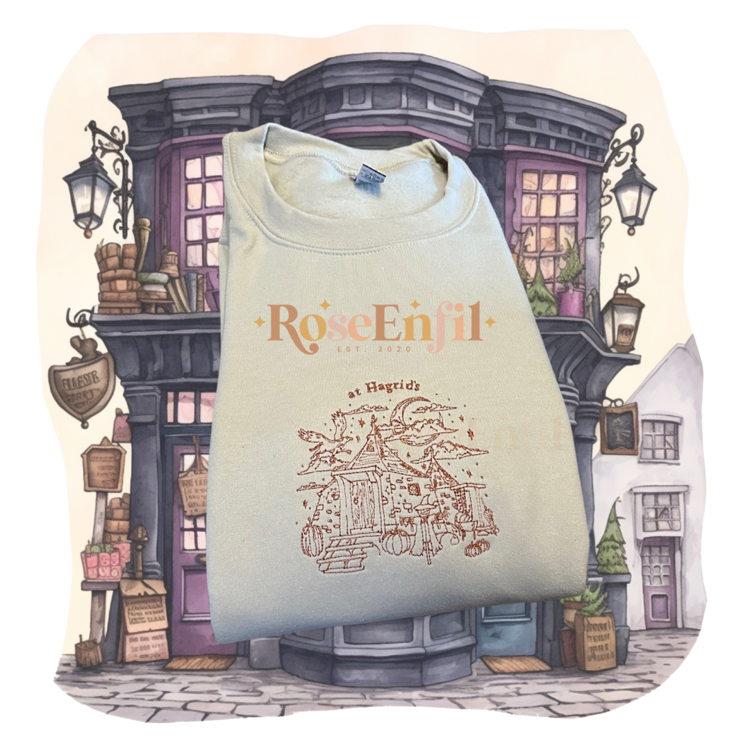 Chez Hagrid - automne - Plusieurs couleurs (broderie)