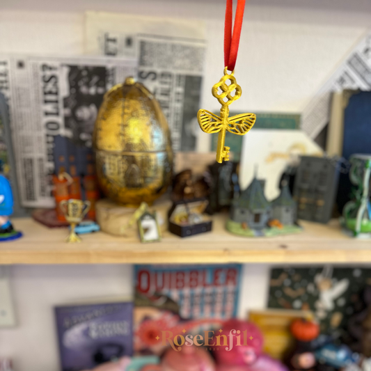 Flying Key Ornament - Magical Decoration (more colors)
