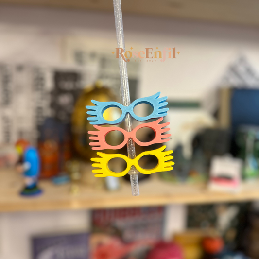 Straw decoration - Luna's glasses
