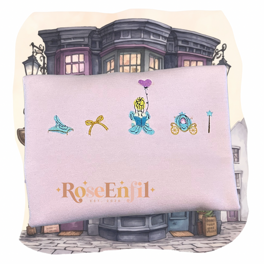Princess and enchanted items  -  Princess Collection  - Magical Embroidery - Multiple Colors