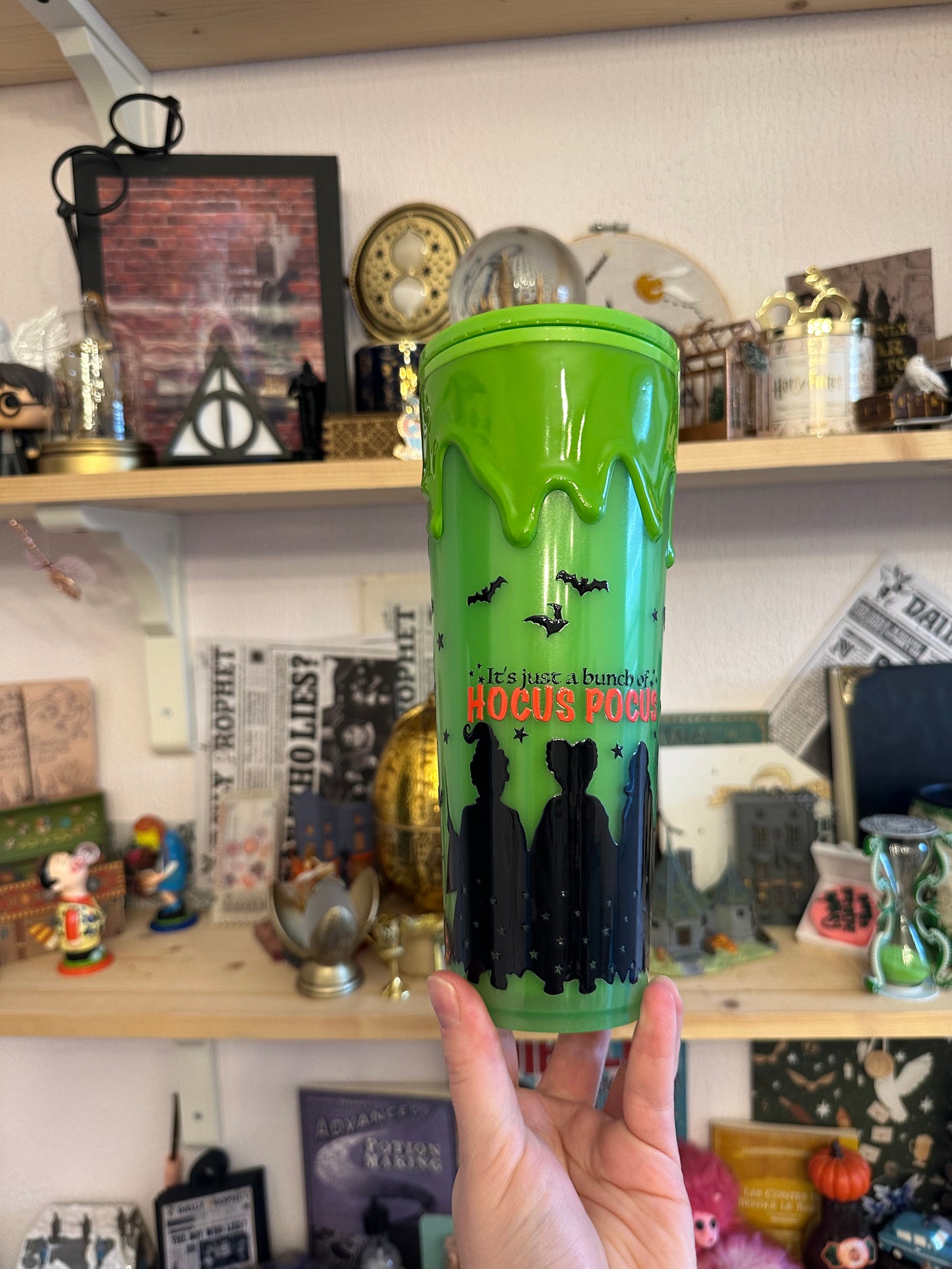 Tumbler vert Sorcières - Effet GLOW IN THE DARK