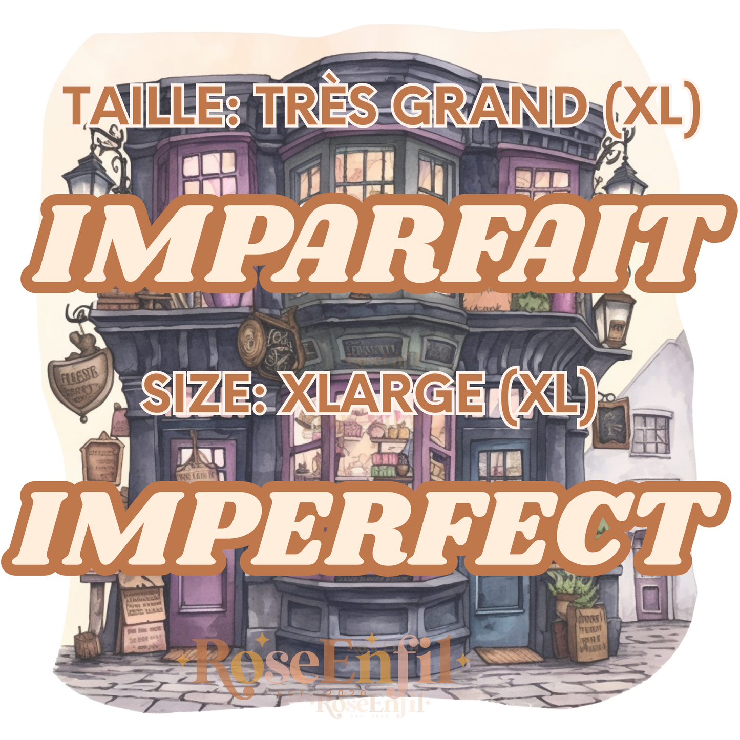 TAILLE XL - Vêtements imparfaits (plusieurs designs et couleurs)