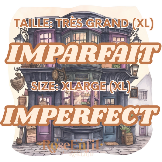 TAILLE XL - Vêtements imparfaits (plusieurs designs et couleurs)