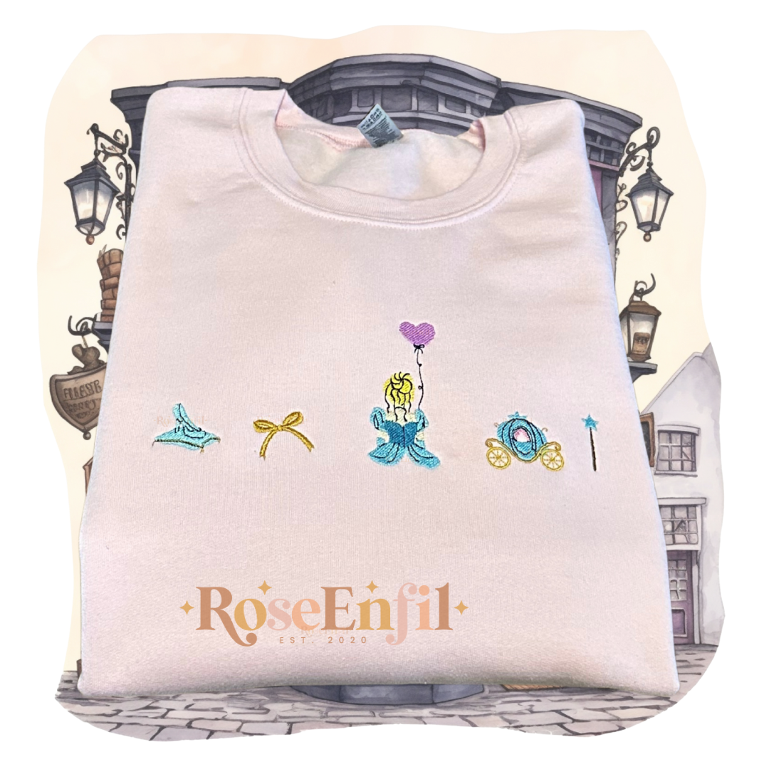 Princess and enchanted items - Princess Collection - Magical Embroidery - Multiple Colors