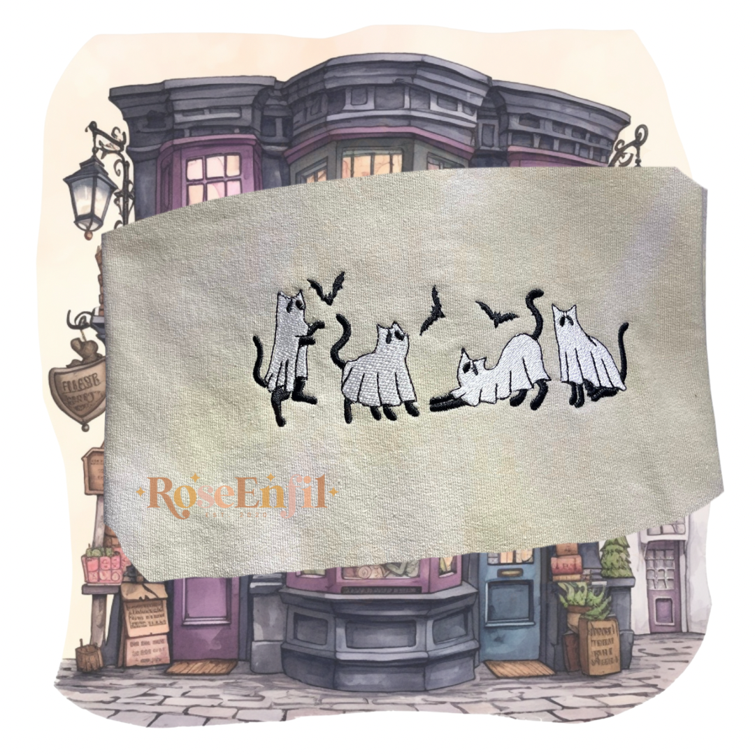 Ghost Cats ✨ Several colors - Embroider collection