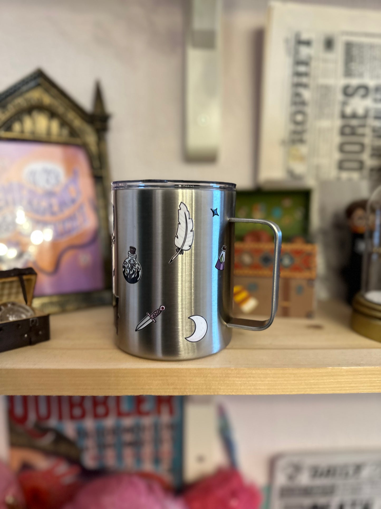 Dragon Books - Stainless Steel Mug - 12 Oz
