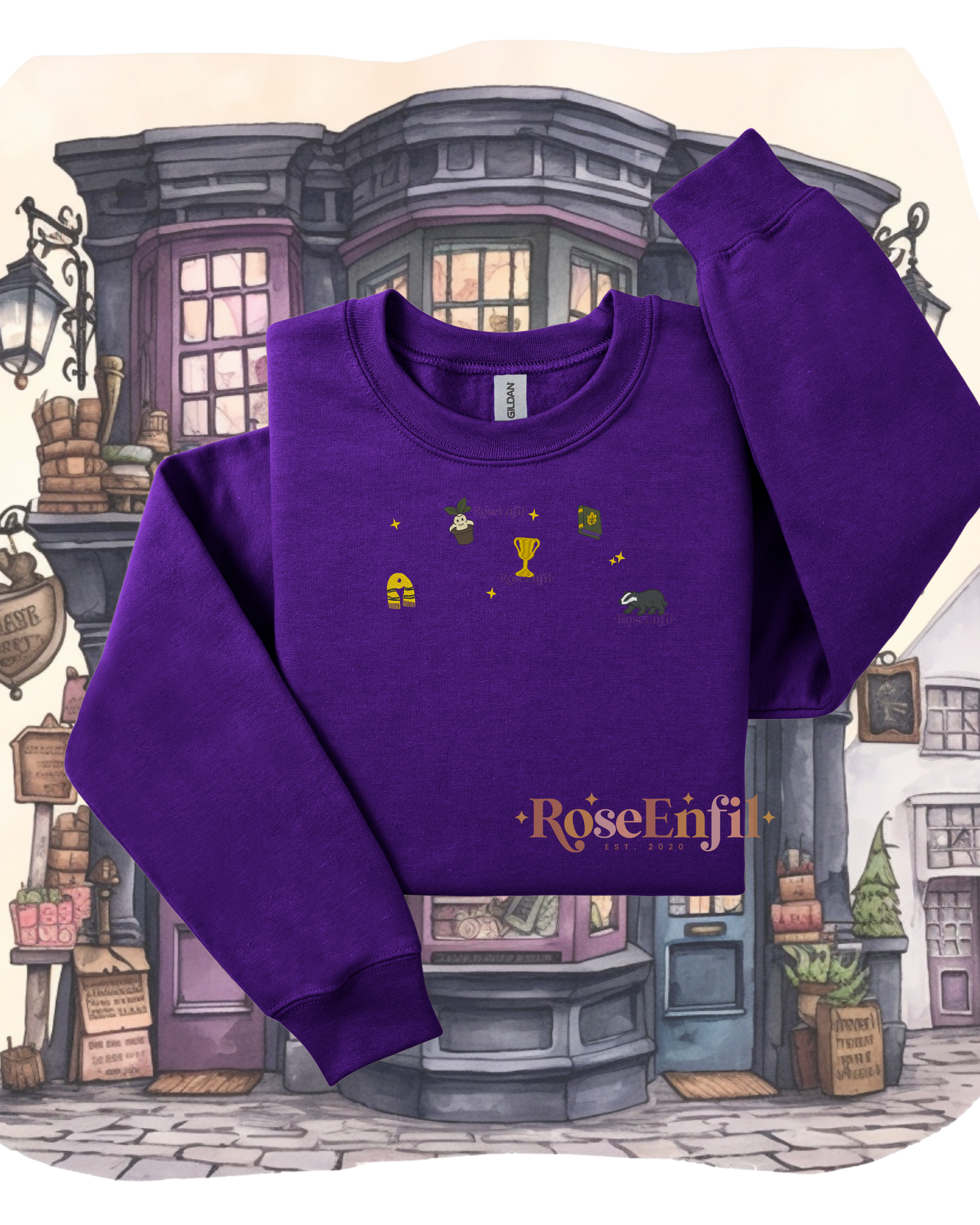 House of Loyalty Icons (Badger) - Magic Embroidery Collection - Multiple Colors