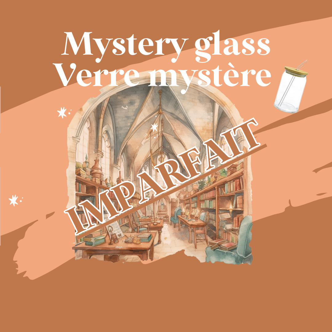 IMPARFAIT Mystère ✨ verre avec paille et couvercle bambou