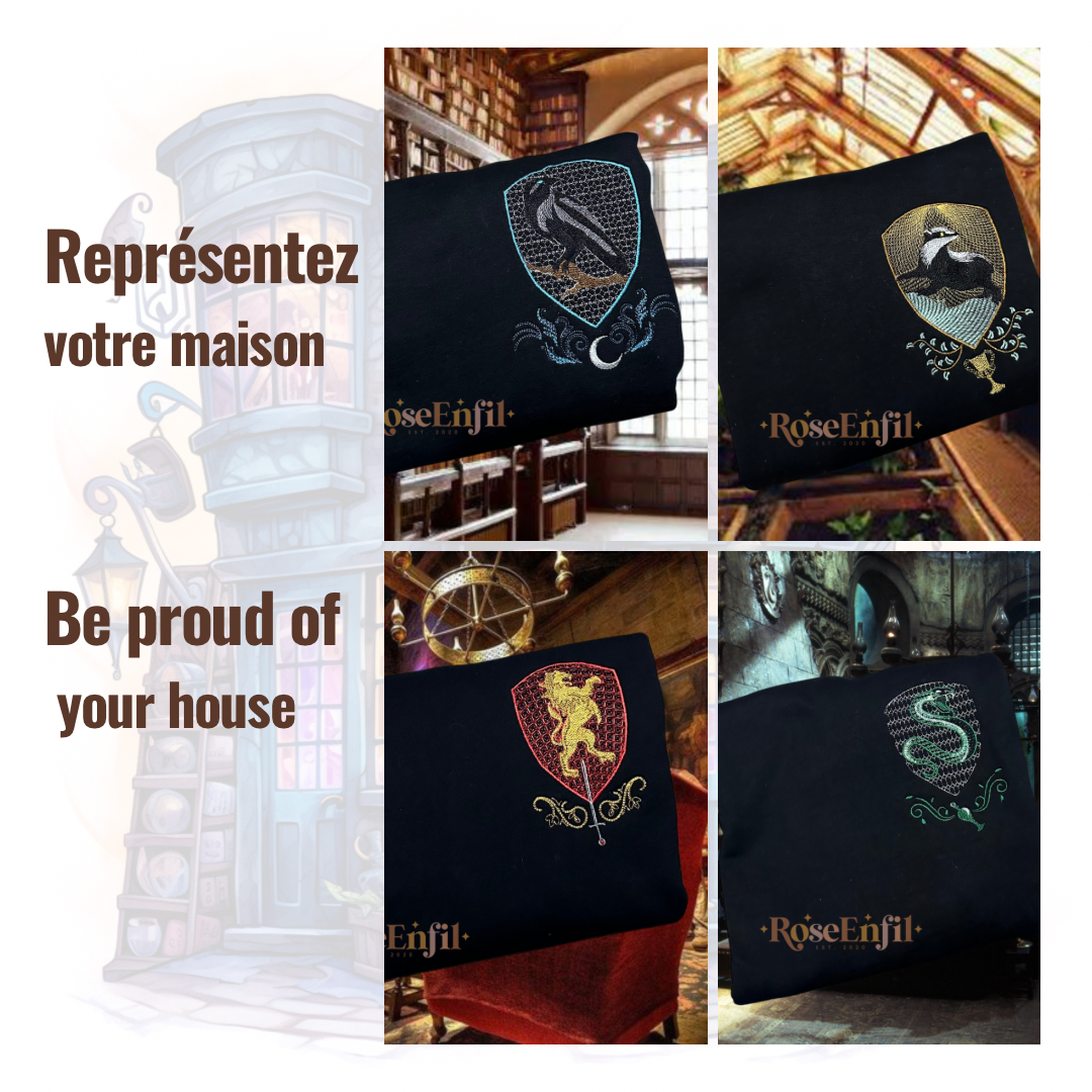 Représentez votre maison - Loyal - Ambitieux - Brave - Créatif