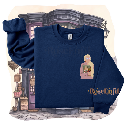 Luna   - Personnage imprimé - Collection magie (navy)