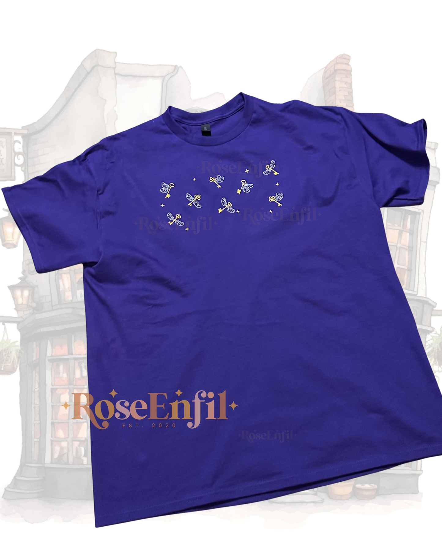 Clefs magiques volantes (version paysage) - Collection broderie magique - Plusieurs couleurs