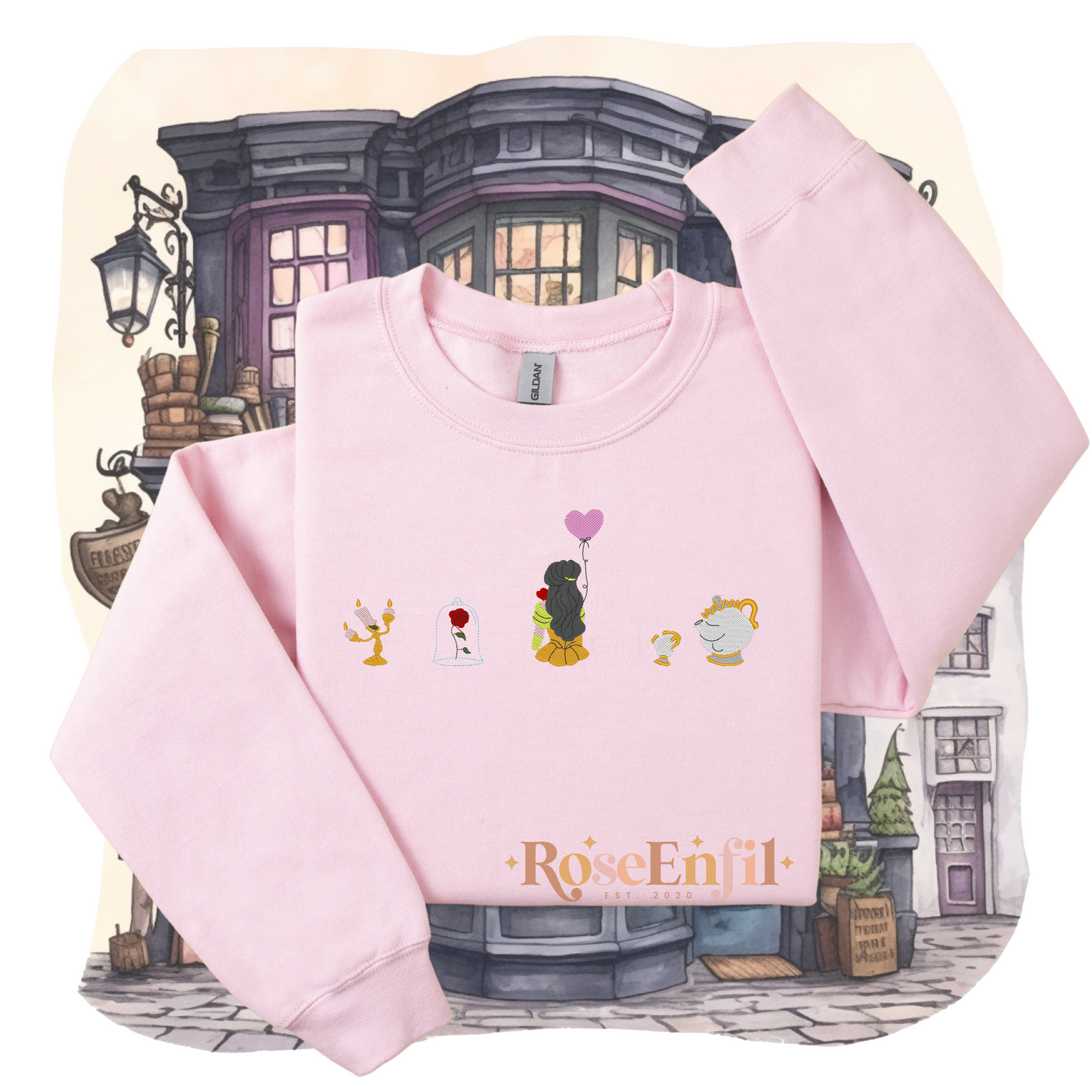 Belle (icones et symboles) - Collection Princesse - Broderie magique - Plusieurs couleurs