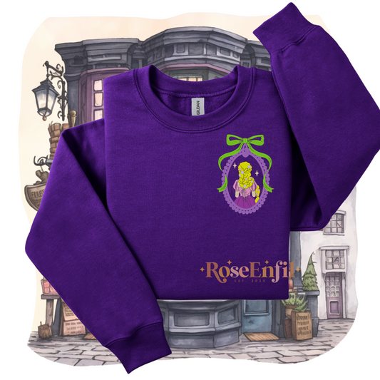 Princess with golden magic hair - Princess Collection  - Magical Embroidery - Multiple Colors