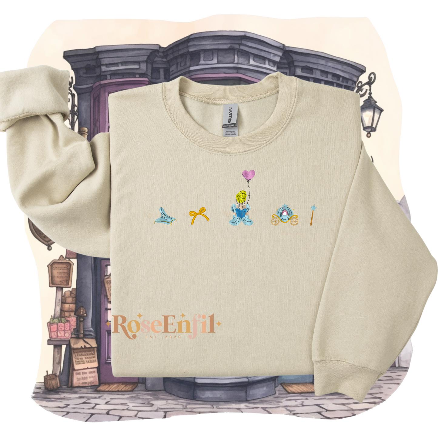 Princesse (pantoufle de verre et autres symboles) - Collection Princesse - Broderie magique - Plusieurs couleurs