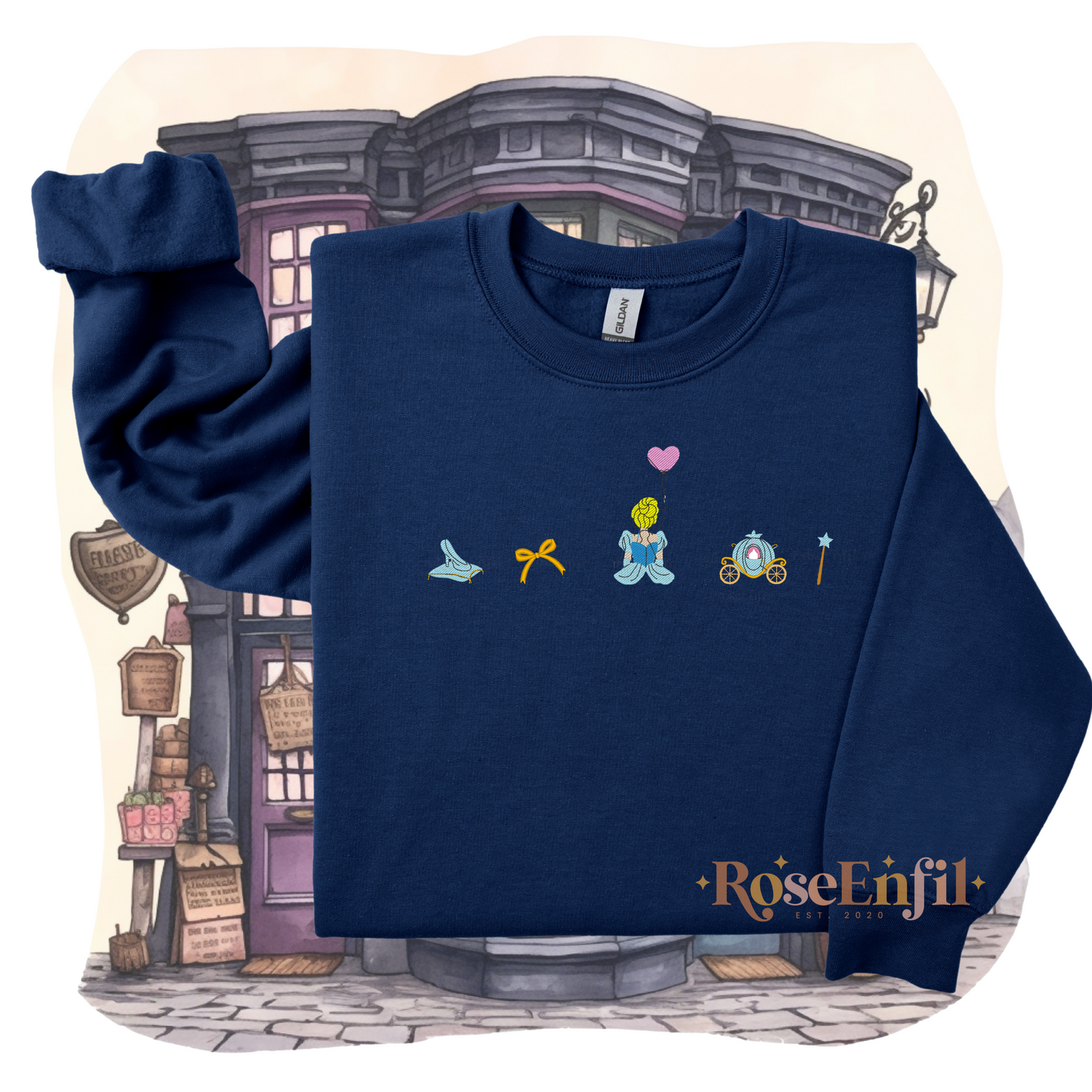 Princesse (pantoufle de verre et autres symboles) - Collection Princesse - Broderie magique - Plusieurs couleurs