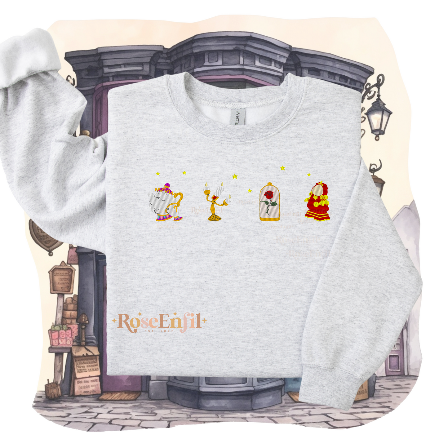 Belle (Symboles) - Collection Princesse - Broderie magique - Plusieurs couleurs