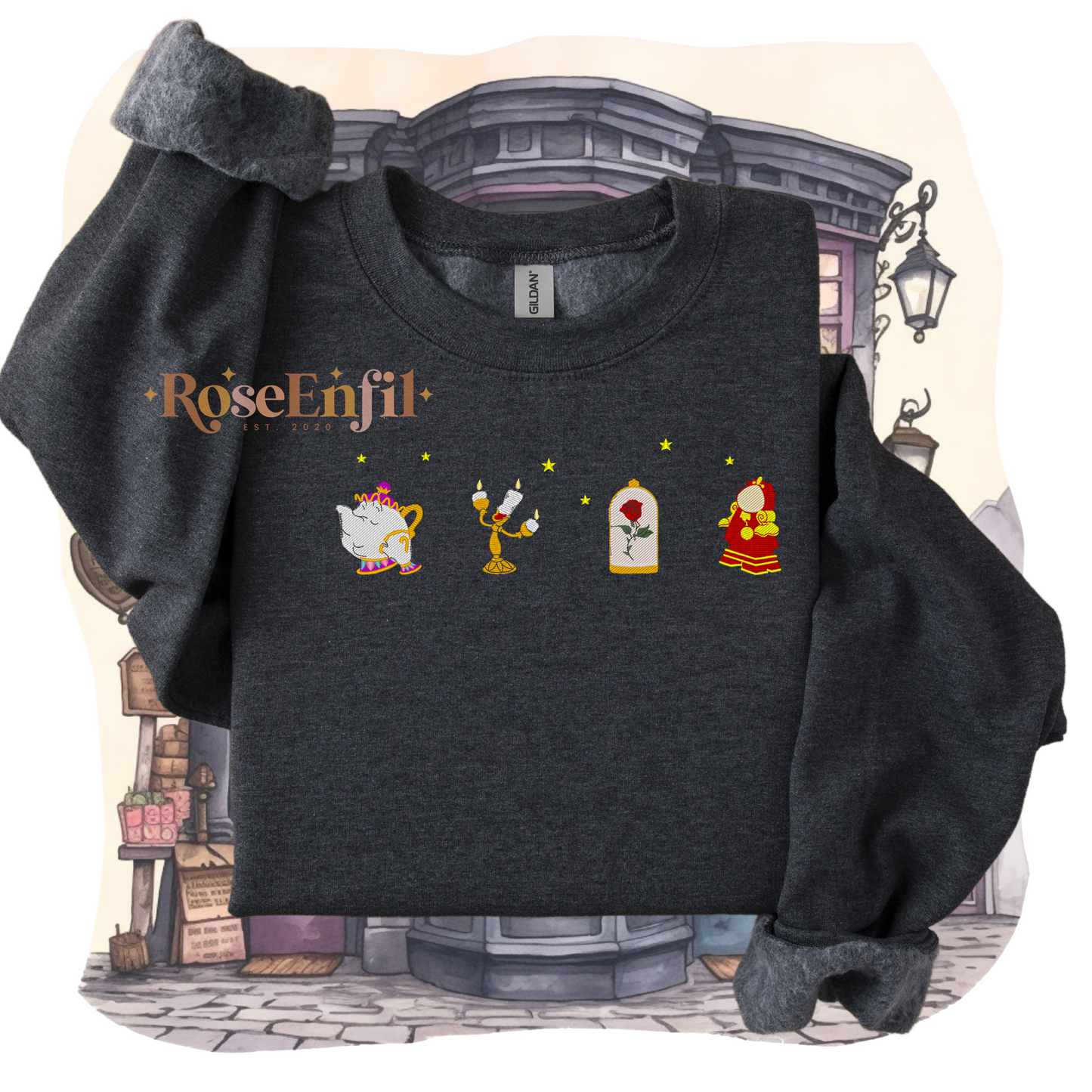 Belle (Symboles) - Collection Princesse - Broderie magique - Plusieurs couleurs