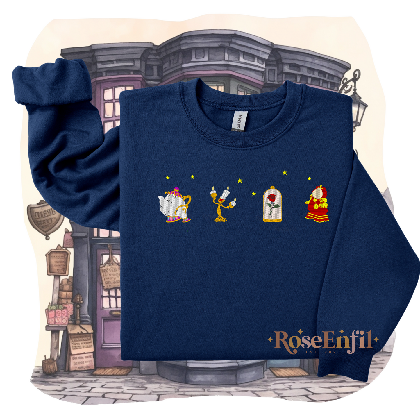 Belle (Symboles) - Collection Princesse - Broderie magique - Plusieurs couleurs