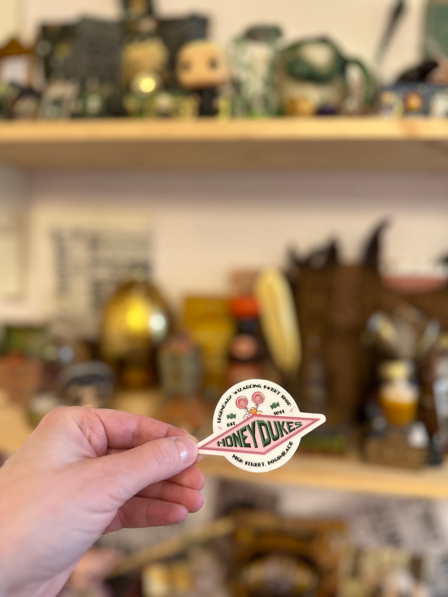 Autocollant sticker - La boutique de bonbons - résistant à l'eau