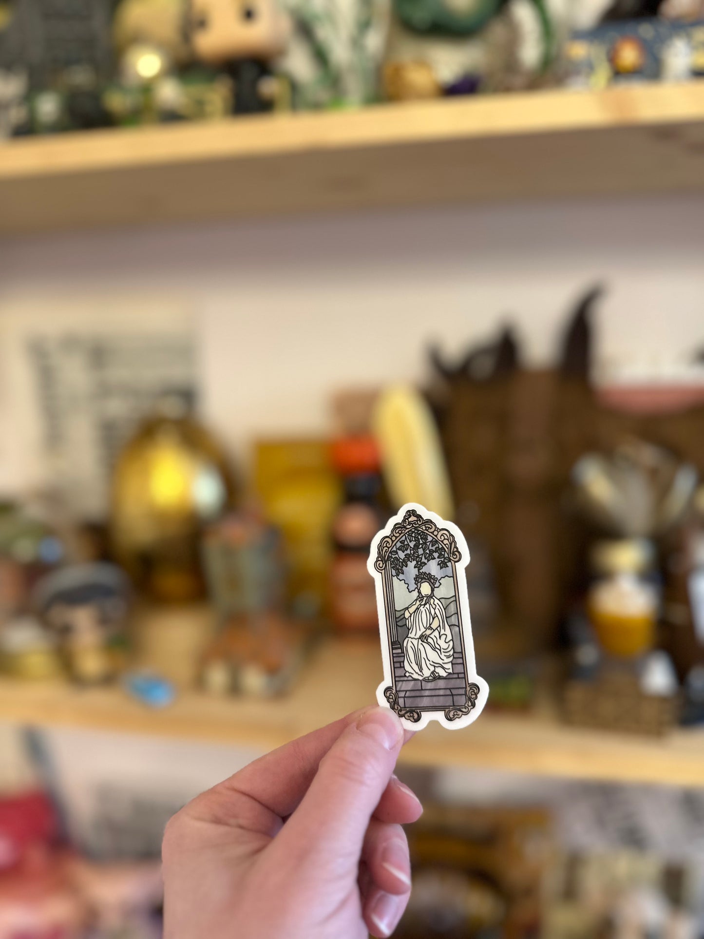 Self-adhesive stickers - lions house painting - water resistant