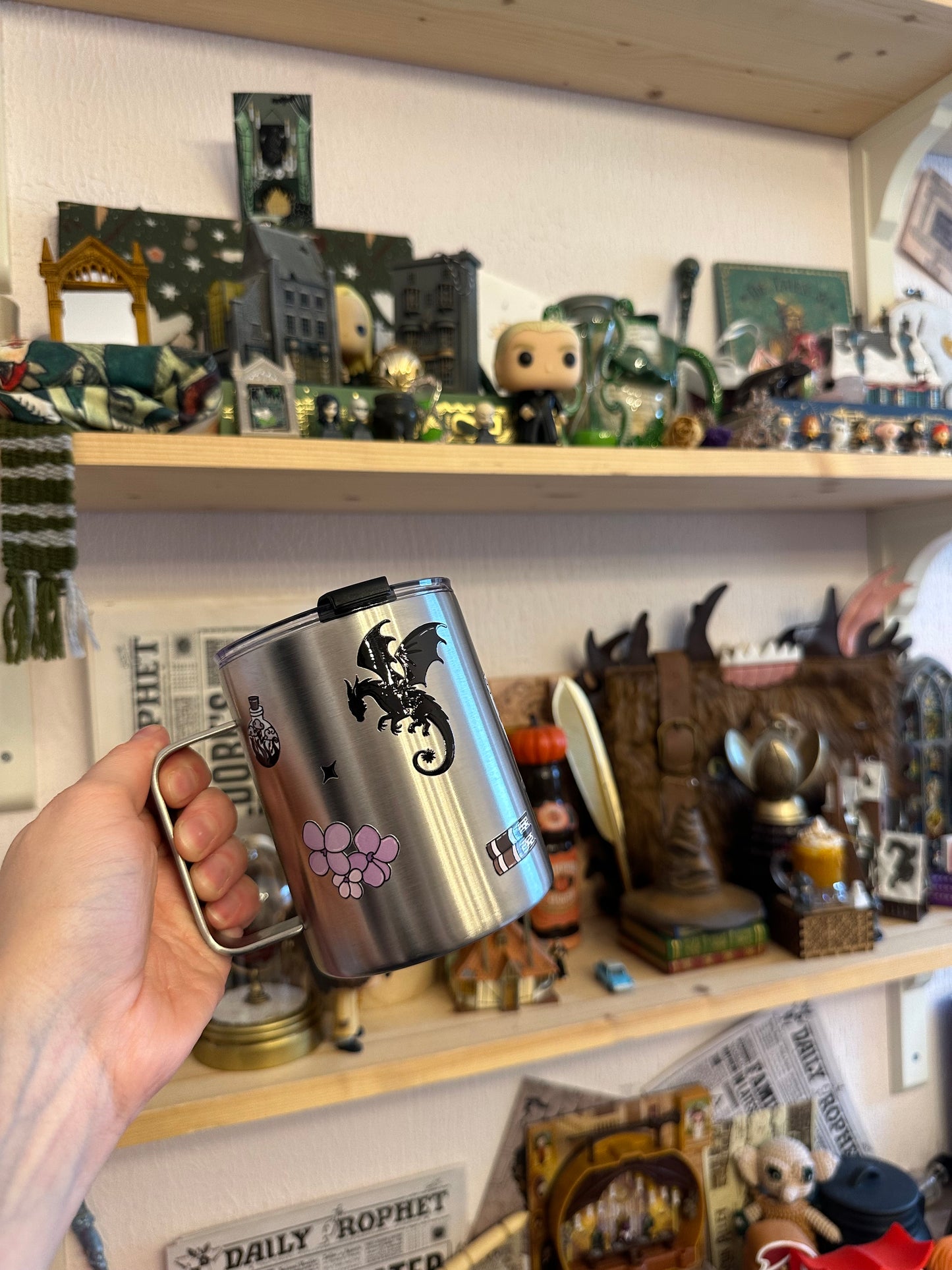 Dragon Books - Stainless Steel Mug - 12 Oz
