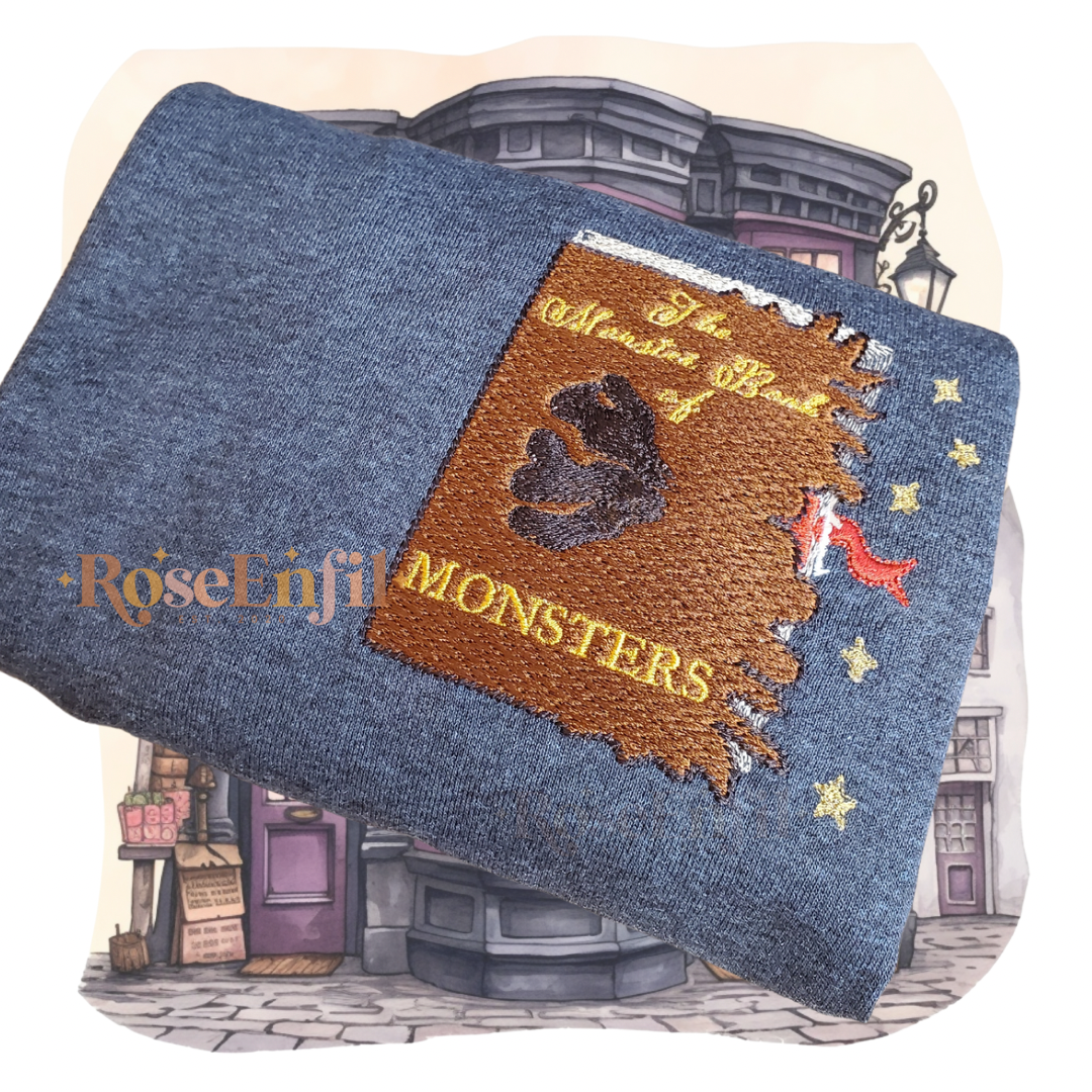 Livre de monstres - Deuxième année de Harry - Broderie magique - Plusieurs couleurs
