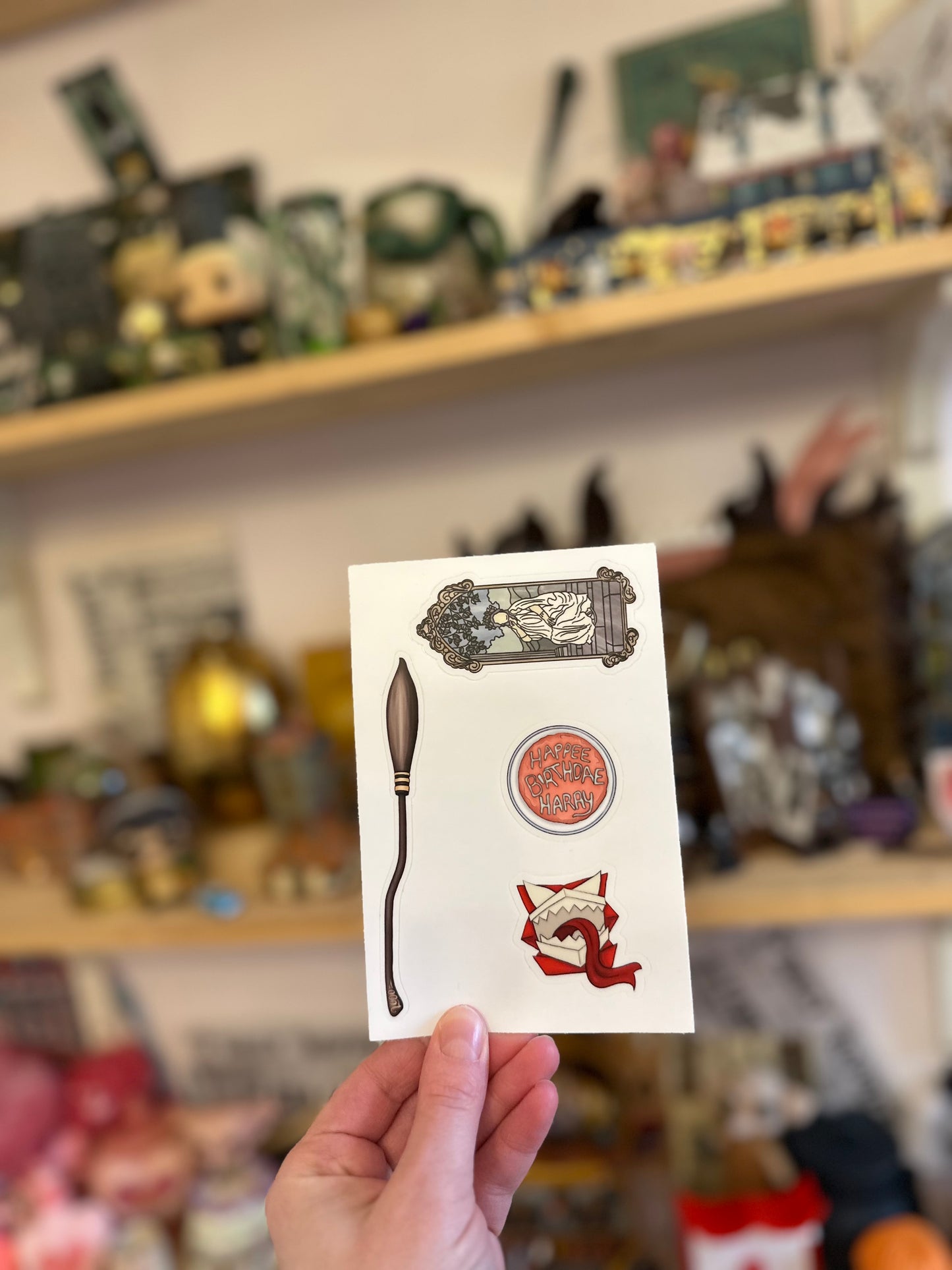 Feuille d’autocollants stickers - objets magiques - résistant à l'eau
