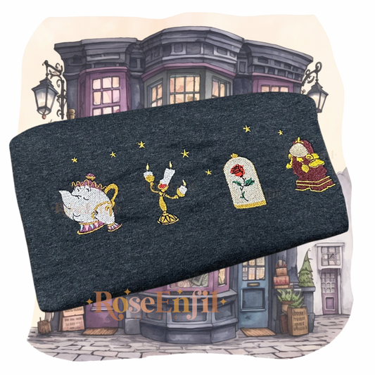 Beauty (enchanted items)  -  Princess Collection  - Magical Embroidery - Multiple Colors