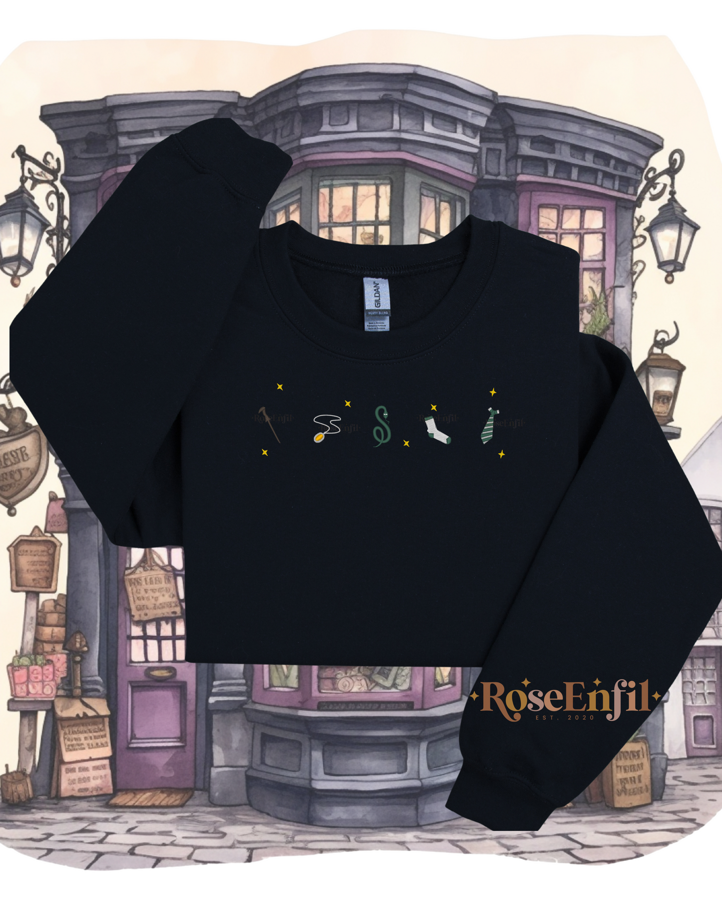 Maison de l'ambition (serpent) - Collection broderie magique - Plusieurs couleurs