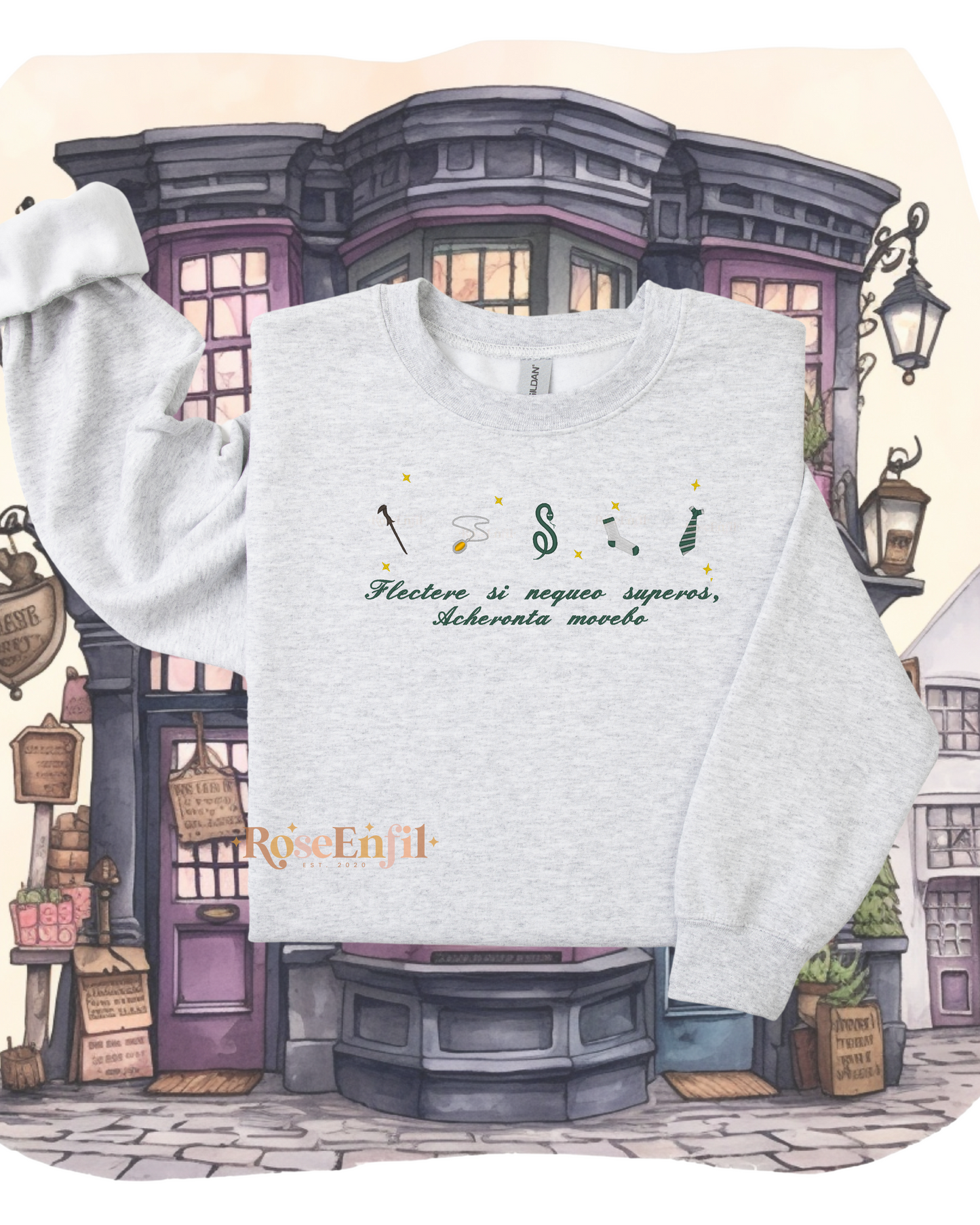 Maison de l'ambition (serpent) avec citation - Collection broderie magique - Plusieurs couleurs