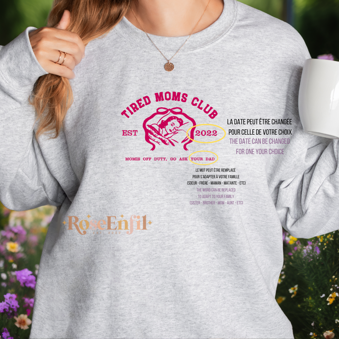 Précommande - Club des mamans fatiguées - gris