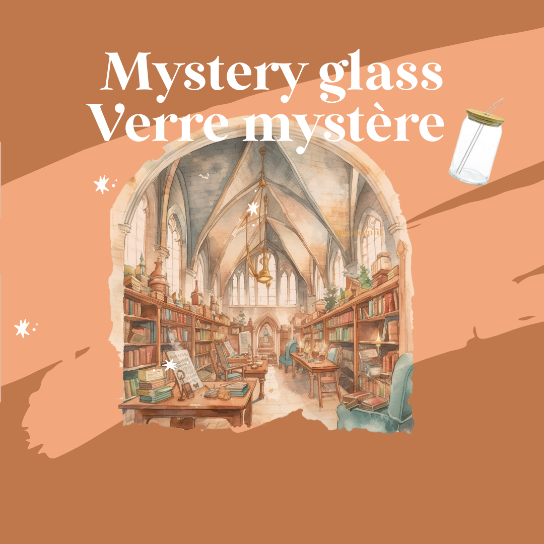 Mystère ✨ verre avec paille et couvercle bambou