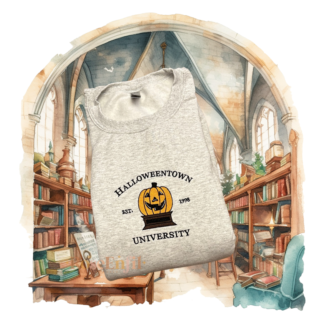 La ville d’Halloween - Broderie collection spooky - Plusieurs couleurs