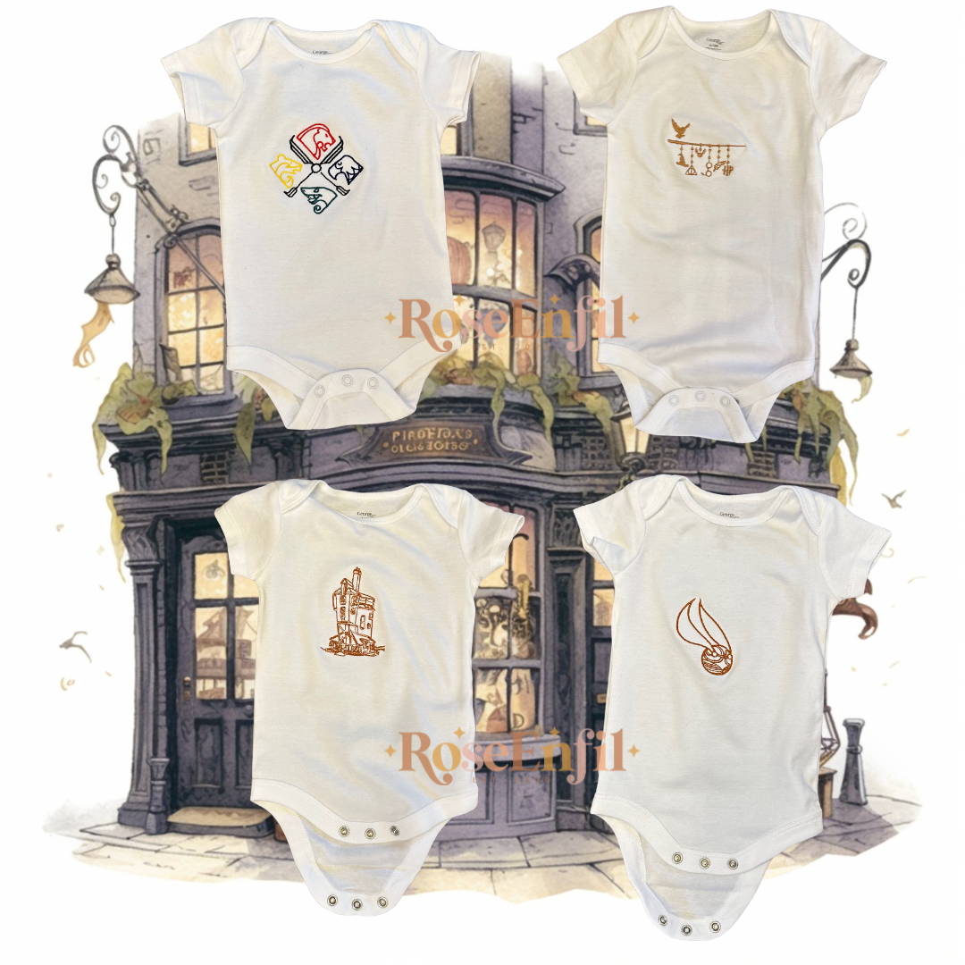 Précommande - Cache-couche Onesie -Design brodé - Bébé