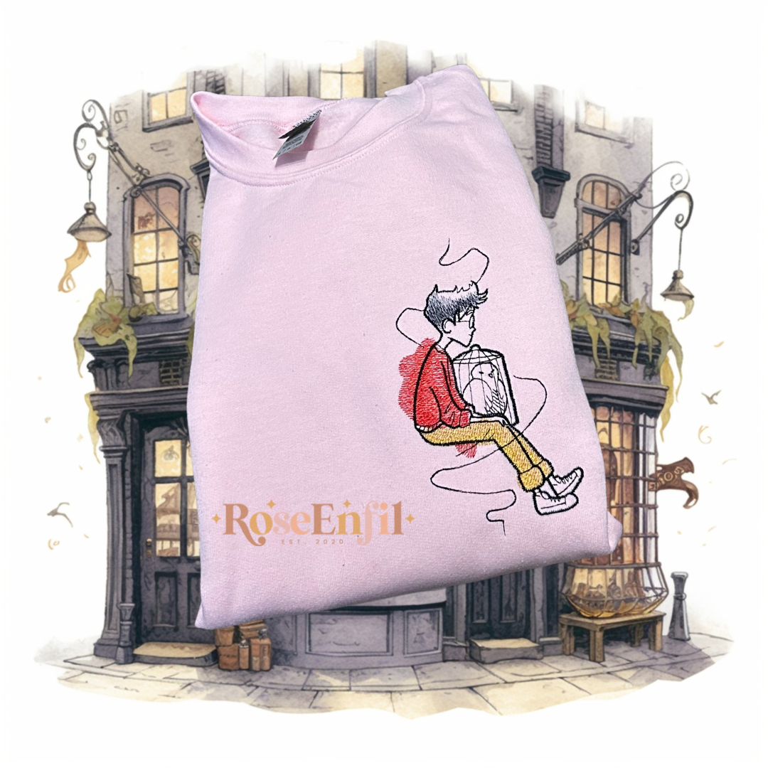 Harry and his friend - Light Pink - Magical embroidery