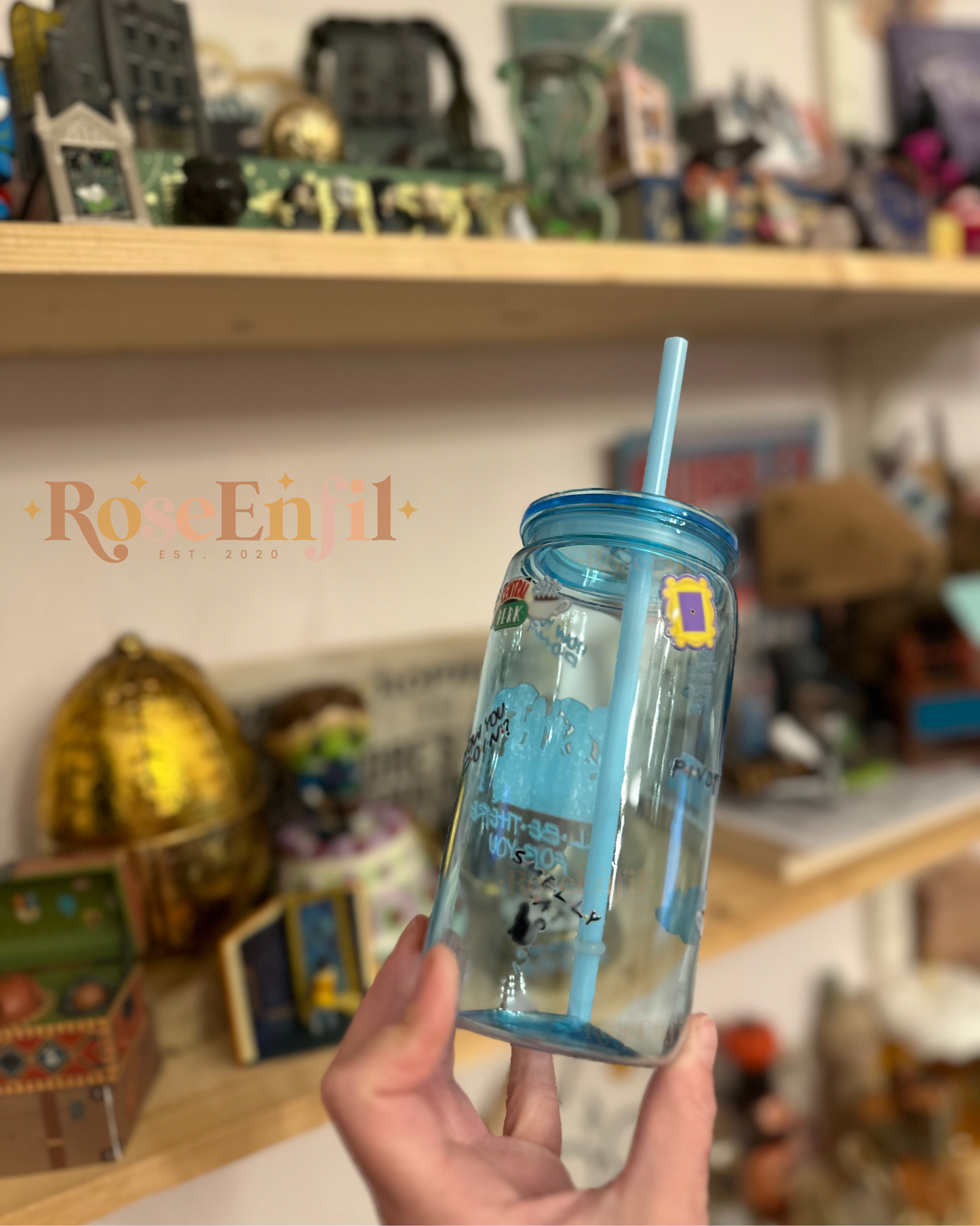Friends - Tv Show – Plastic Cup with Straw and Lid
