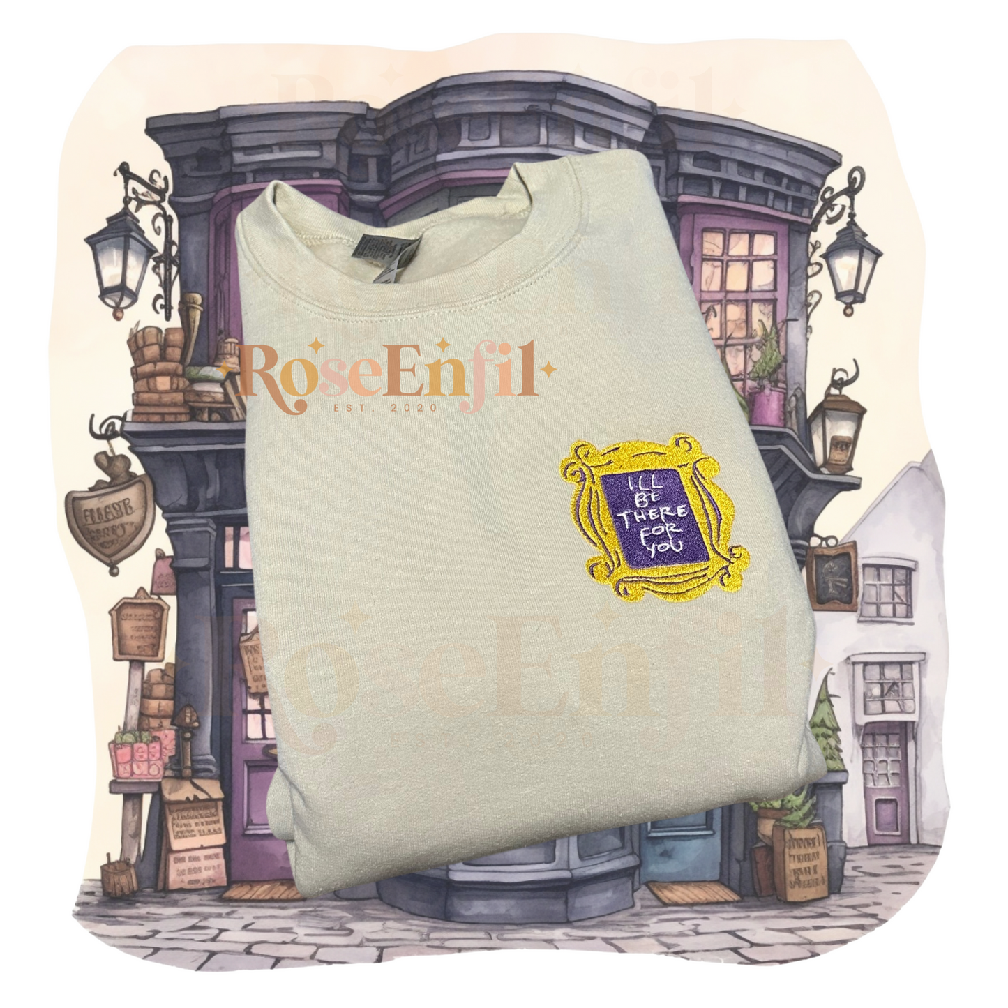 Cadre Jaune et violet - Amis