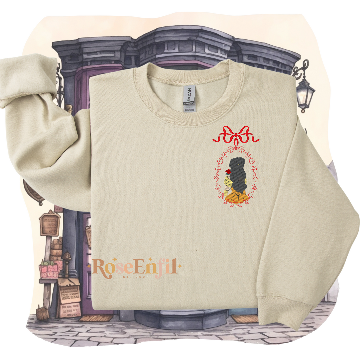 Portrait Belle - Collection Princesse - Broderie magique - Plusieurs couleurs