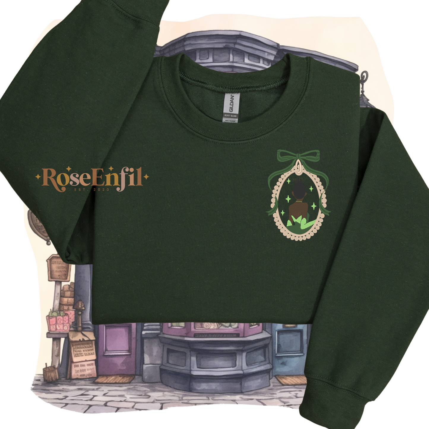 Portrait Princesse Grenouille - Collection Princesse - Broderie magique - Plusieurs couleurs