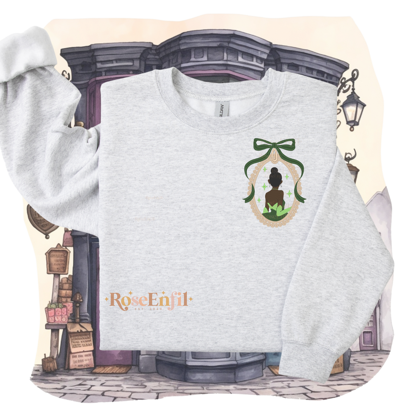 Portrait Princesse Grenouille - Collection Princesse - Broderie magique - Plusieurs couleurs