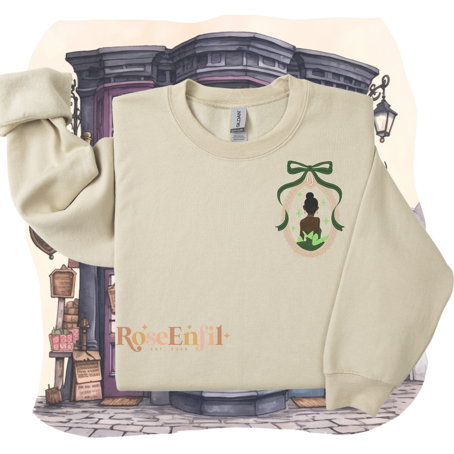 Portrait Princesse Grenouille - Collection Princesse - Broderie magique - Plusieurs couleurs