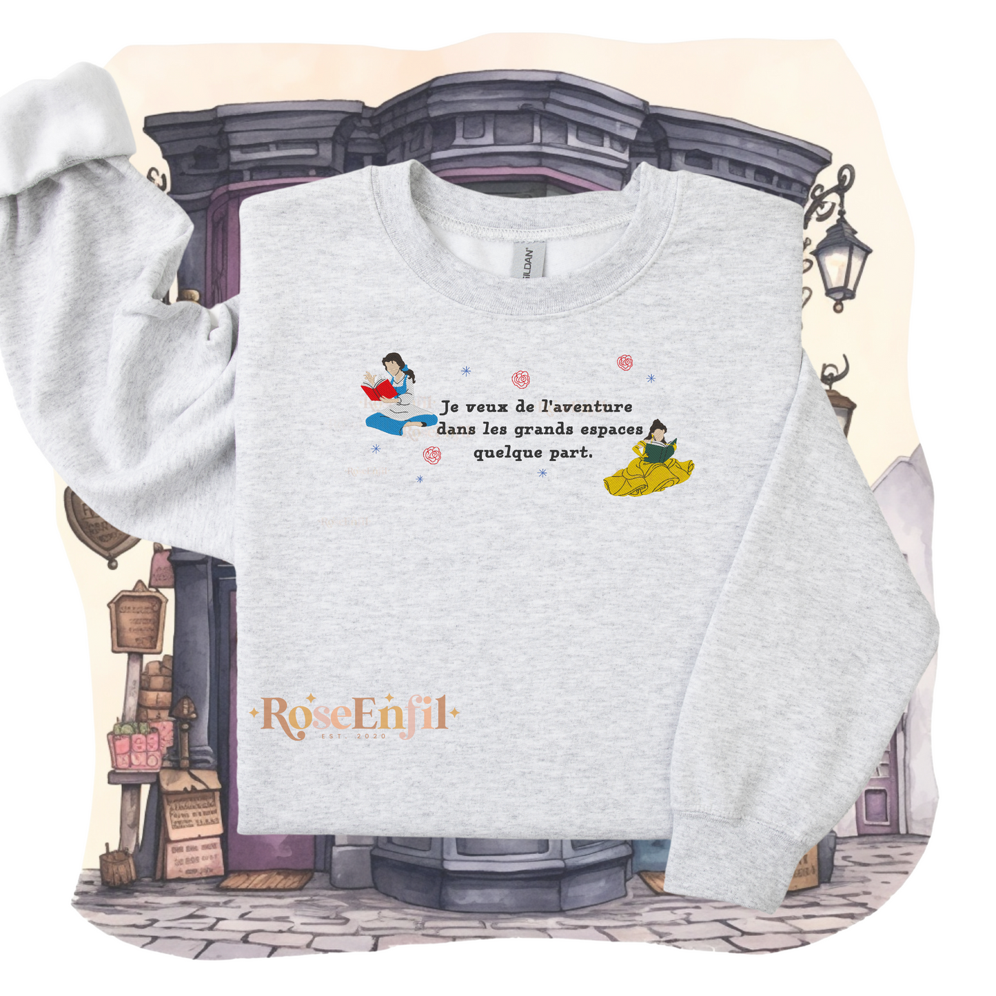 Belle - Aventure (citation) - Collection Princesse - Broderie magique - Plusieurs couleurs