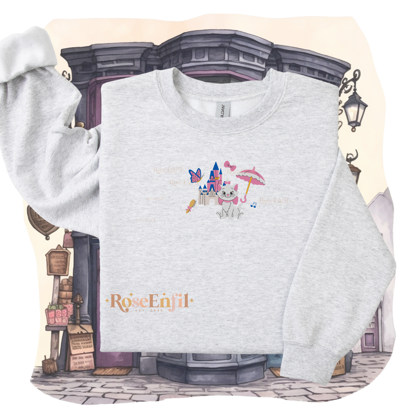 Portrait Chat aristocrate - Collection Enchantée - Broderie magique - Plusieurs couleurs